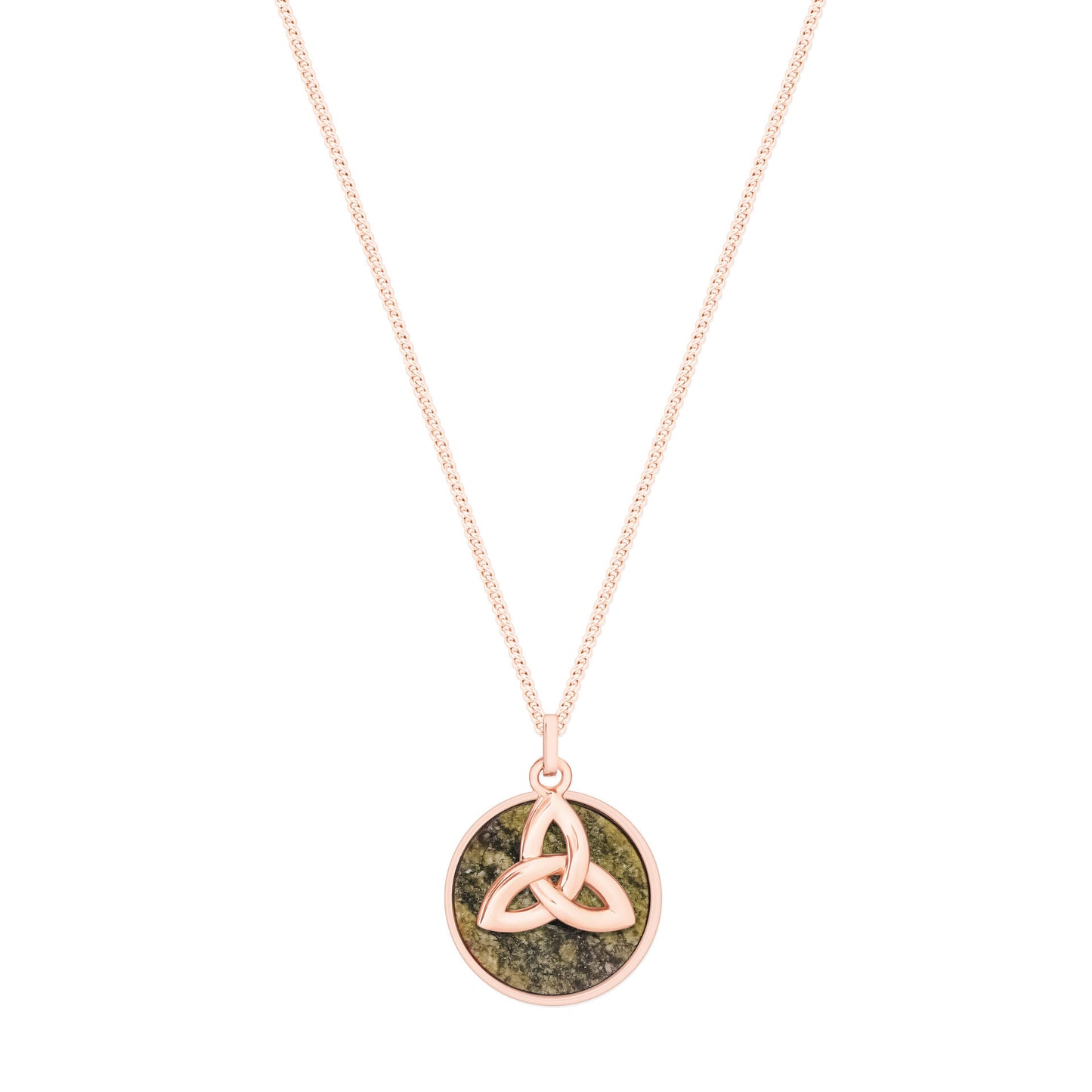 Trinity Marble R/Gold Celtic Knot - Irish jewellery