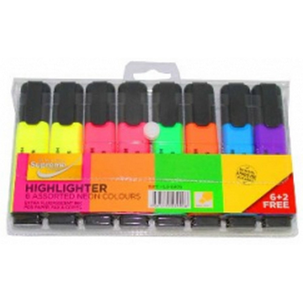 Supreme Highlighters 8 Pack