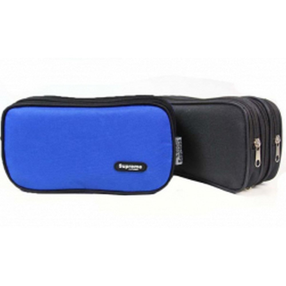 Supreme Triple Pencil Case - Blue/Black