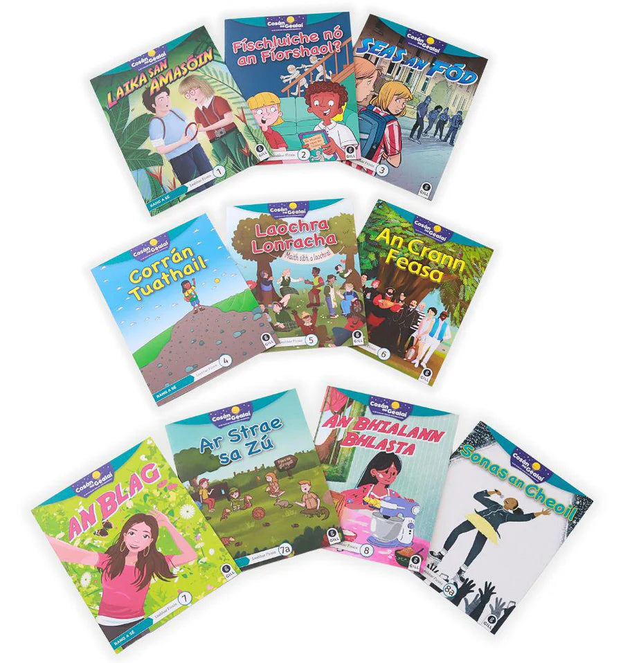 Cosán na Gealaí 6TH CLASS Fiction Reader PACK of 10