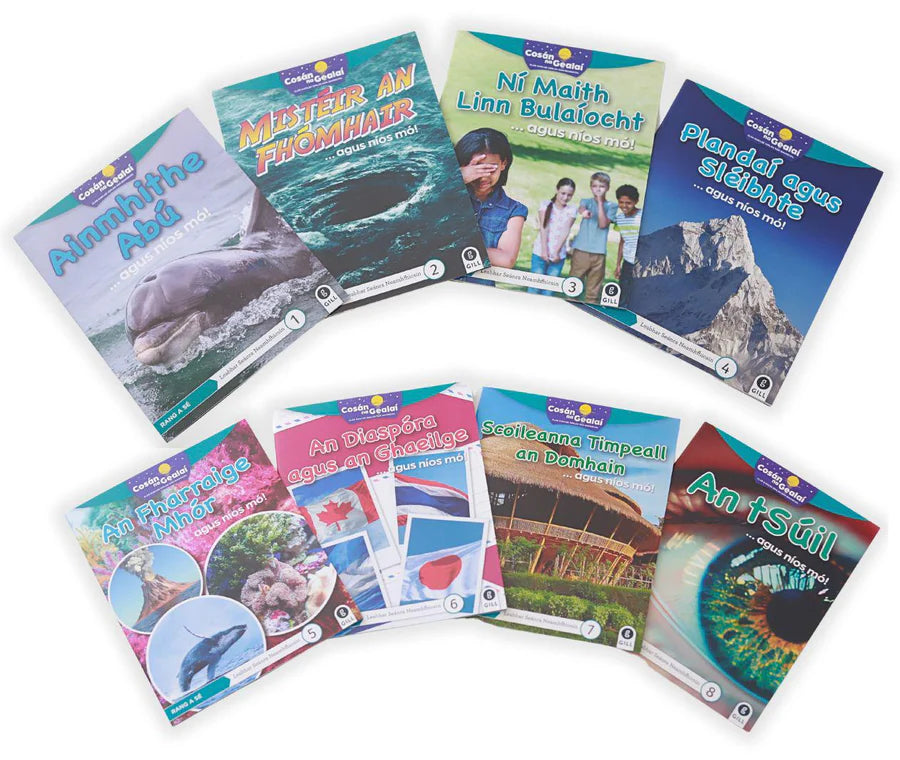 Cosán na Gealaí 6TH CLASS Non-fiction Reader PACK of 8