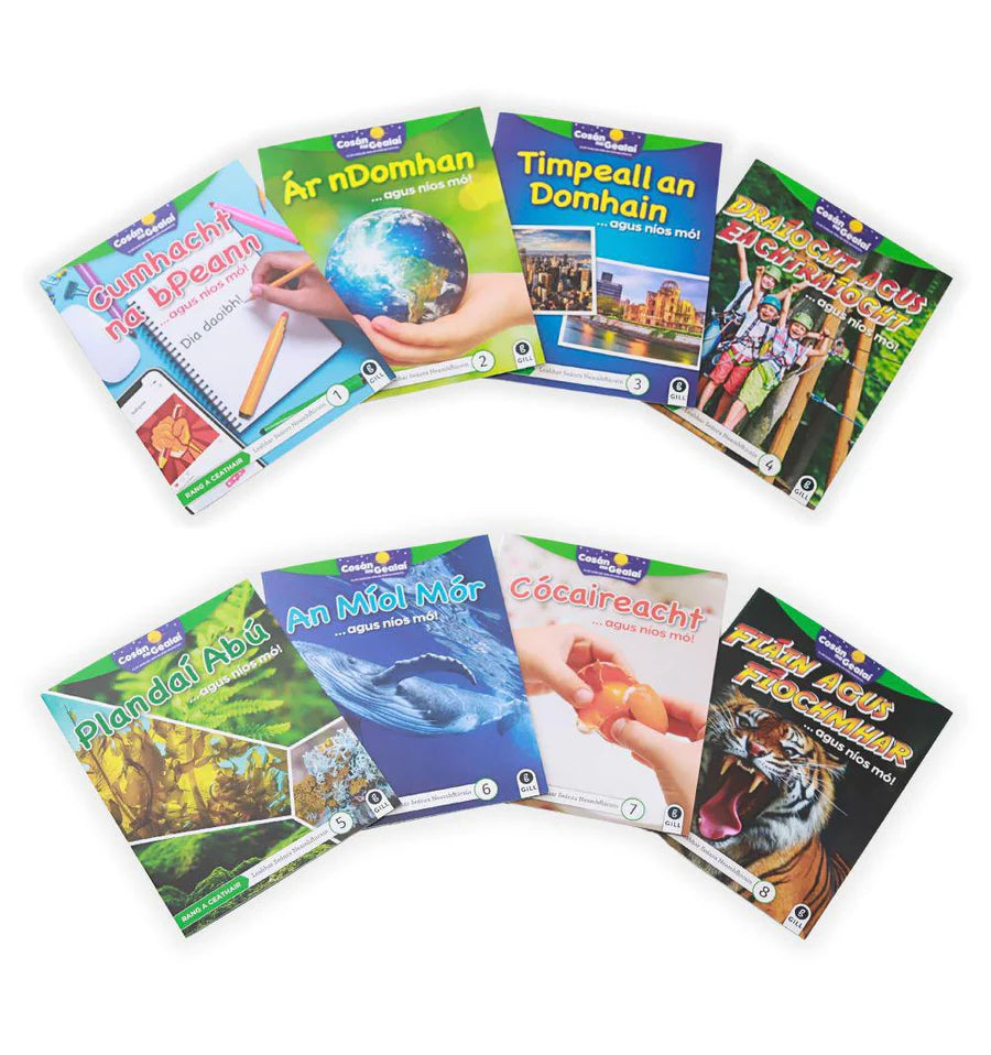 Cosán na Gealaí 4TH CLASS Non-fiction Reader PACK of 8