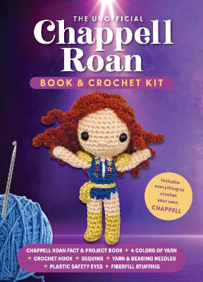 The Unofficial Chappell Roan Book and Crochet Kit: Includes Everything to Crochet Your Own Chappell-Chappell Roan Fact and Project Book, 4 Colors of Yarn, Crochet Hook, Sequins, Yarn and Beading Needles, Plastic Safety Eyes, Fiberfill Stuffing