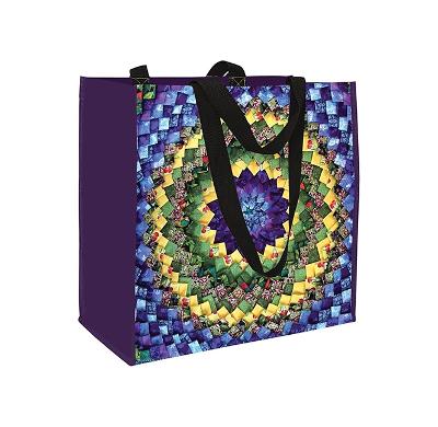 Pinecone Quilt Eco Tote: Reusable Grocery and Shopping Bag, Lightweight Folding Gift Tote Bag