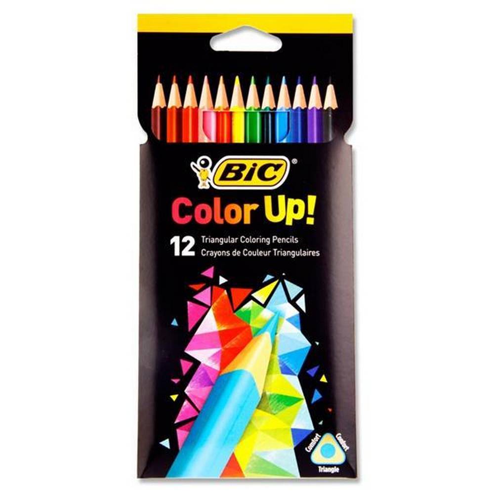 BIC - Colour Up! - Triangular Colouring Pencils - Pack of 12