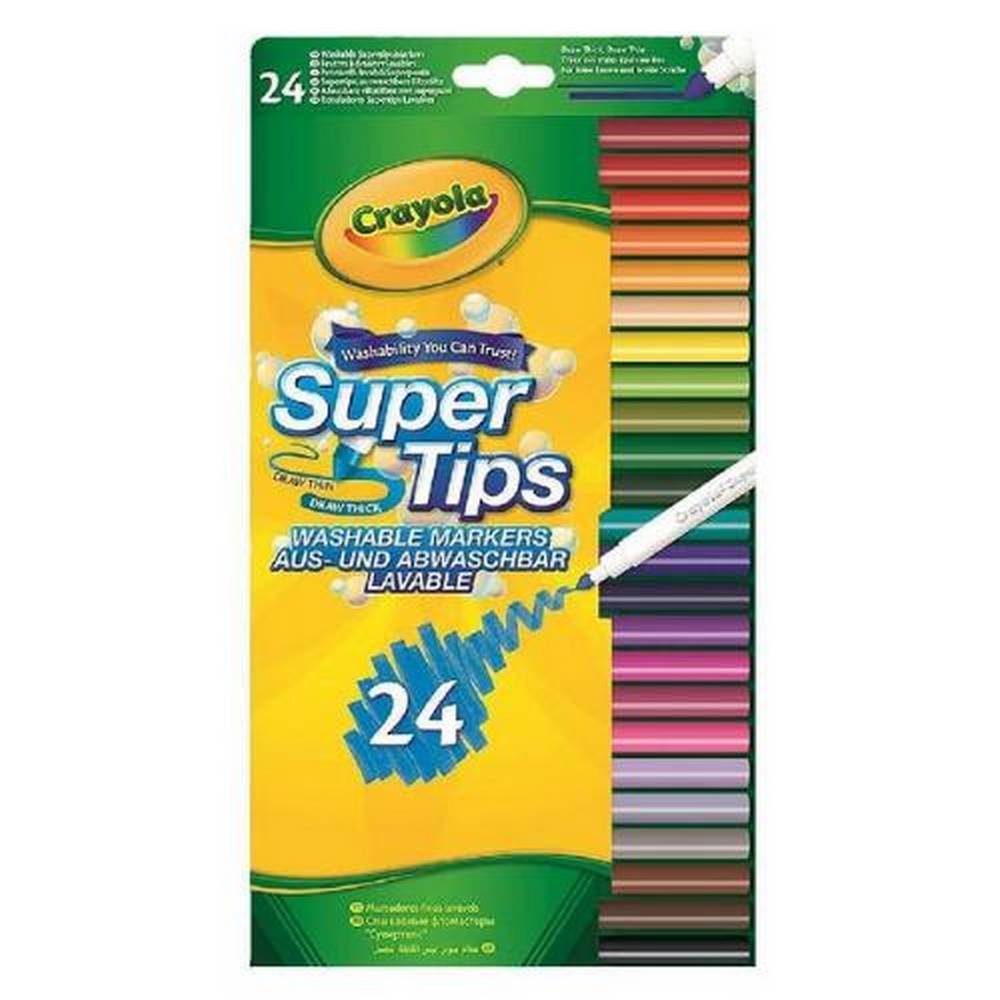 Crayola - Supertips - Washable Markers - 24 pack