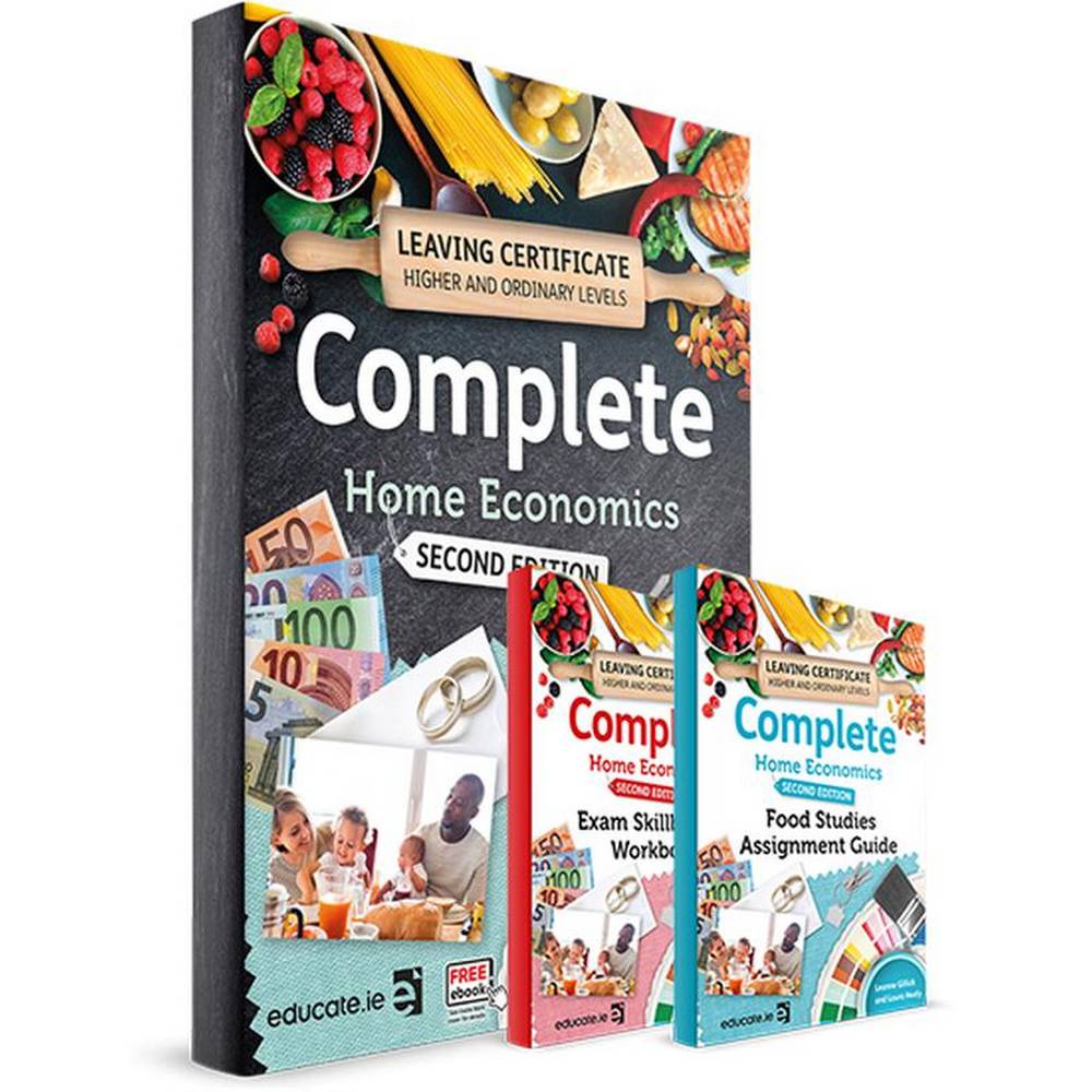 COMPLETE HOME ECONOMICS - TEXTBOOK & FOOD STUDIES ASSIGNMENT GUIDE & EXAM SKILLBUILDER WORKBOOK - SET - 2ND / NEW EDITION (2020)