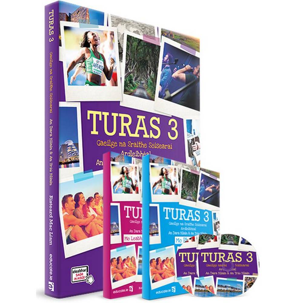 TURAS 3 - JUNIOR CYCLE IRISH PLUS PORTFOLIO AND ACTIVITY BOOK - OLD EDITION (2018)