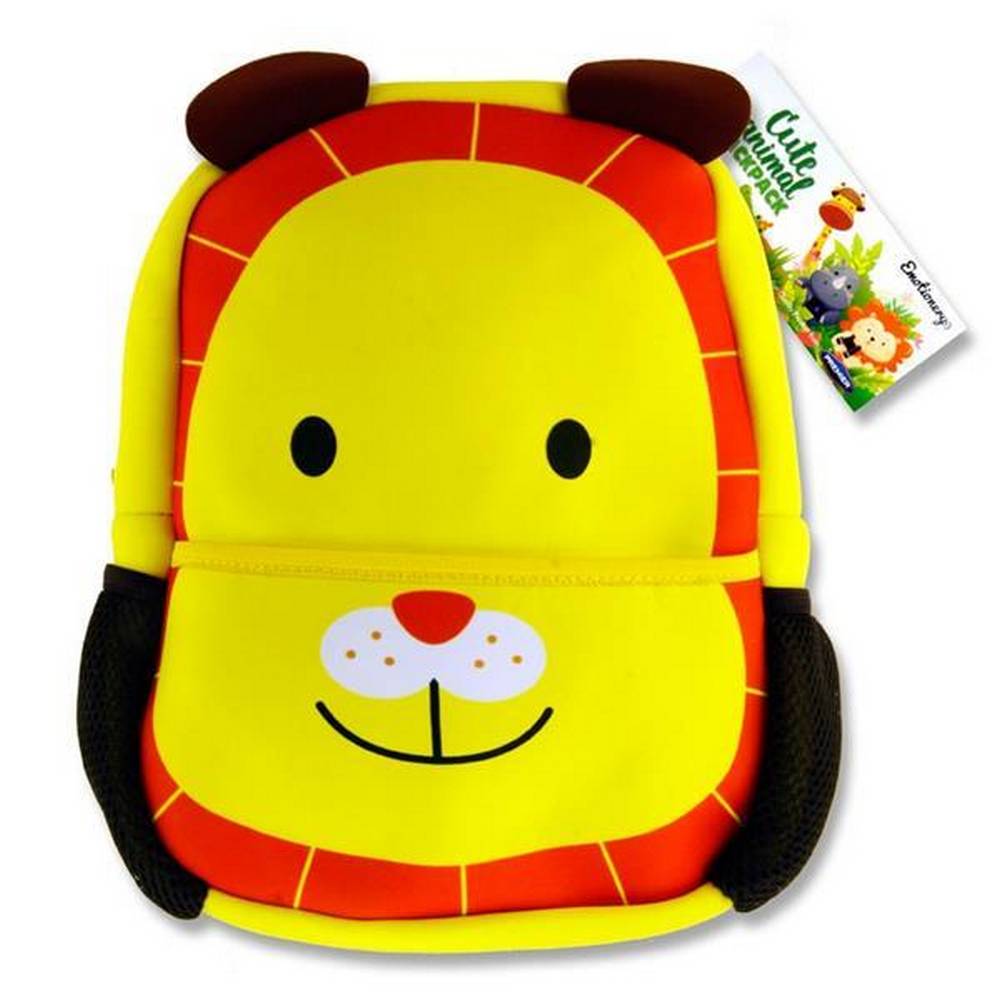 Emotionery Neoprene Cute Animal Junior Backpack - Lion