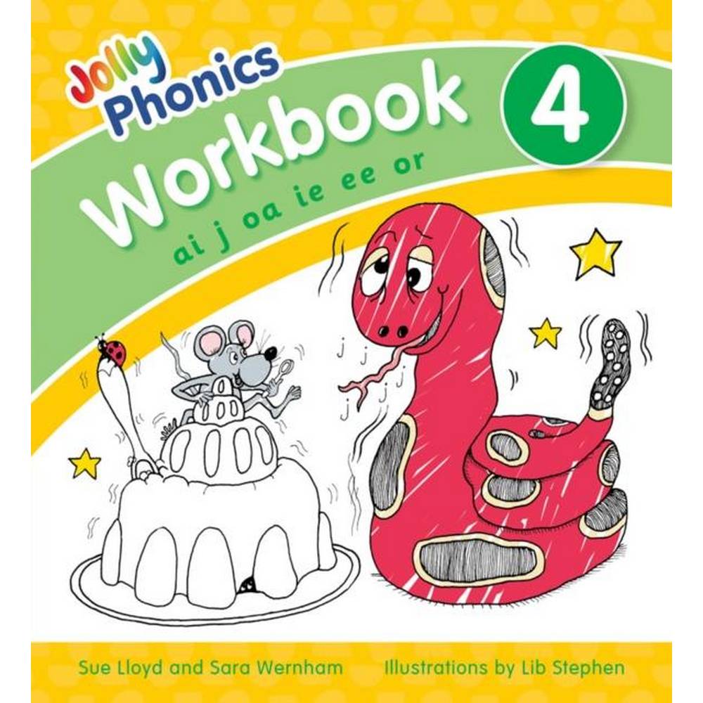 JOLLY PHONICS WORKBOOK 4 - PRE CURSIVE LETTERS