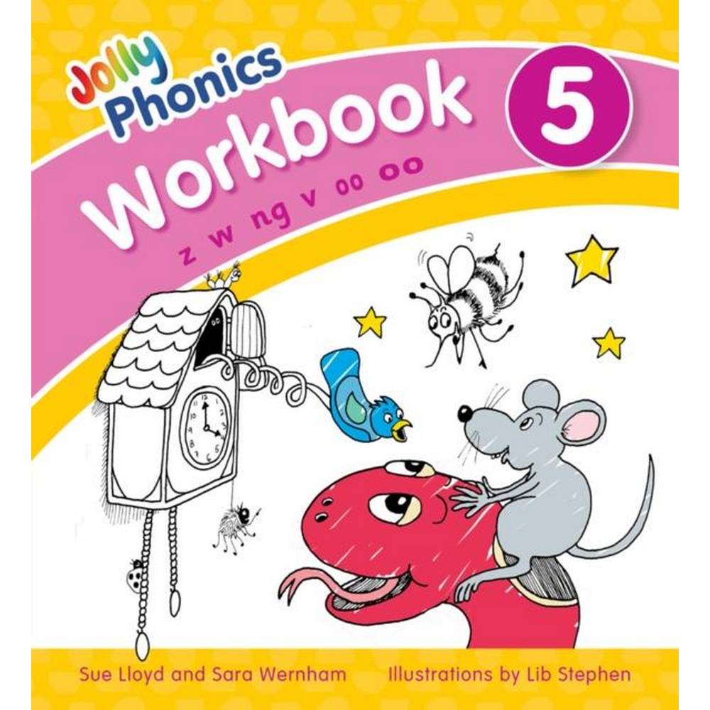 JOLLY PHONICS WORKBOOK 5 - PRE CURSIVE LETTERS