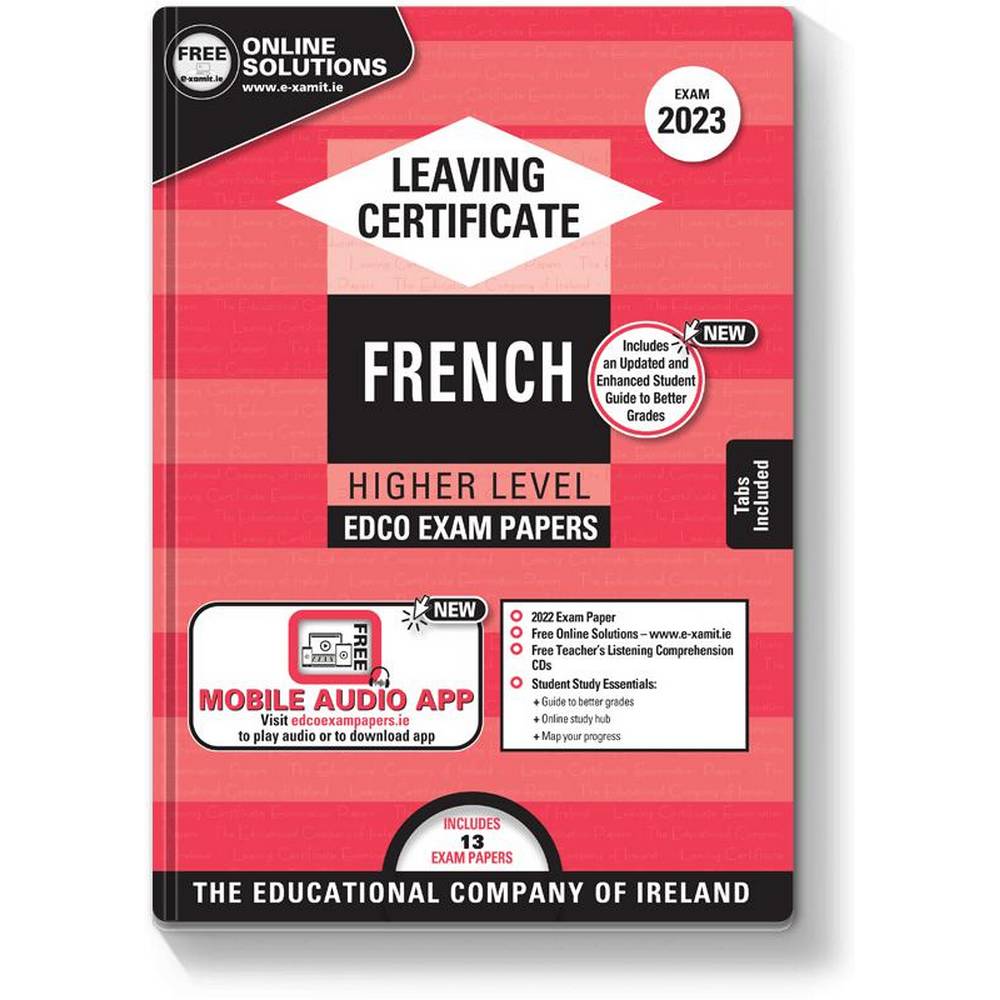 Exam Papers - Leaving Cert - French - Higher Level - Exam 2025