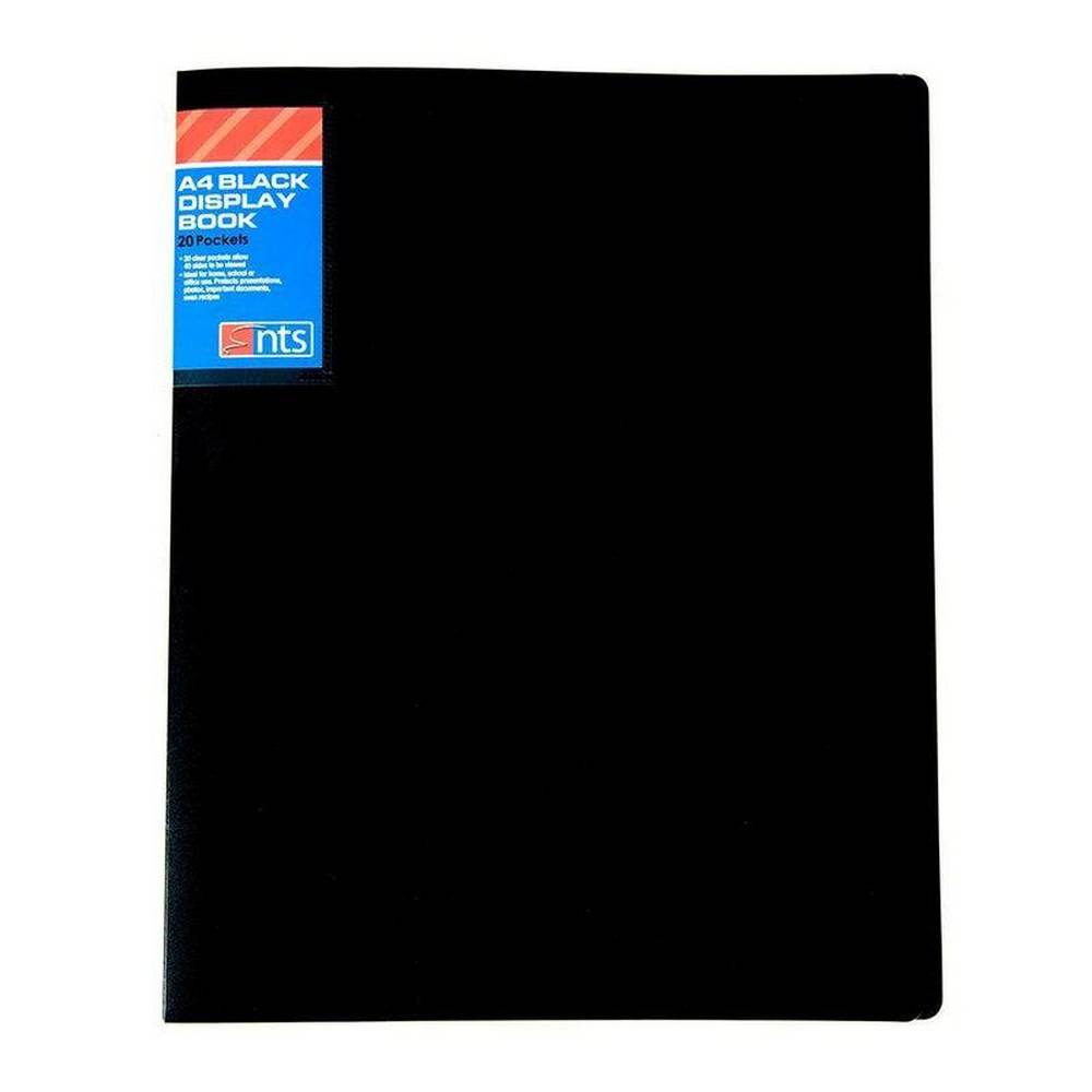 NTS - A4 20 Pocket Display Book - Black