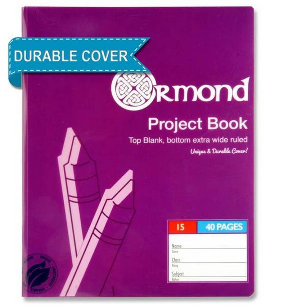 Ormond 40 Page No.15 Durable Cover Project Book