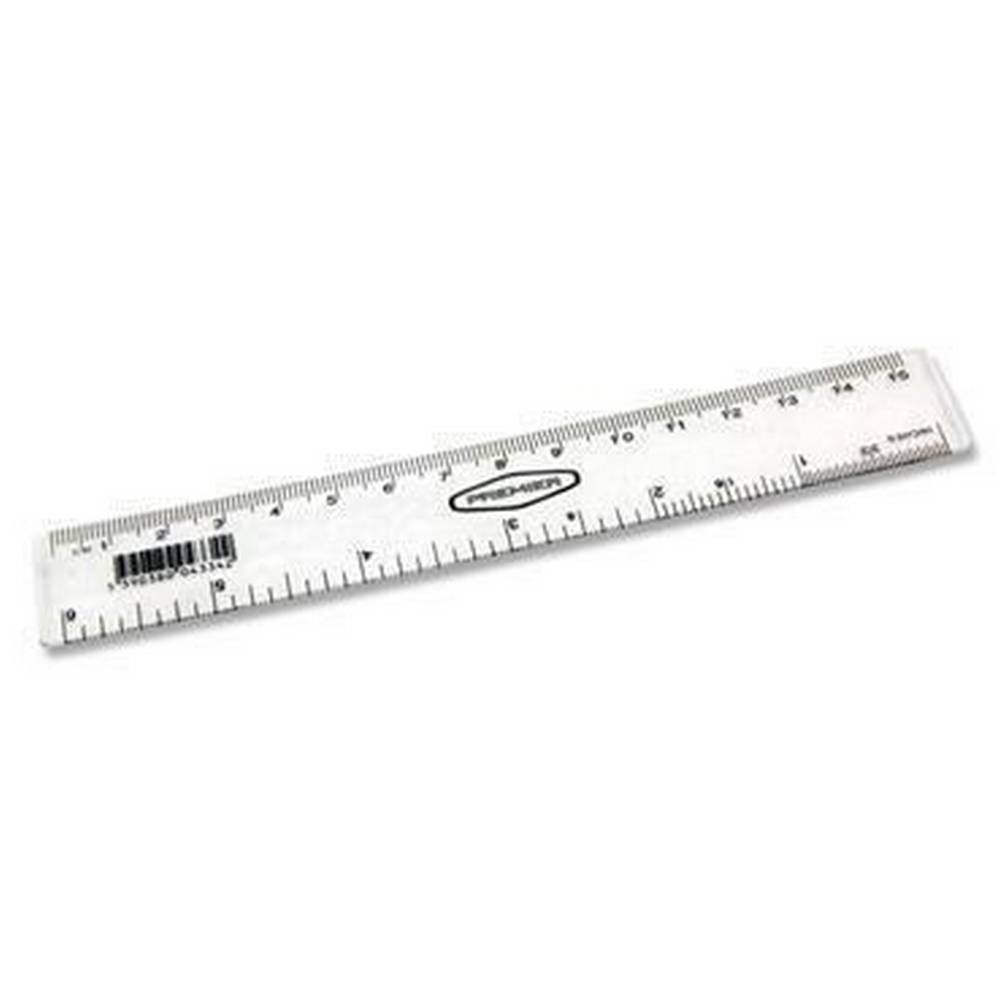 6''/15cm Clear Plastic Ruler