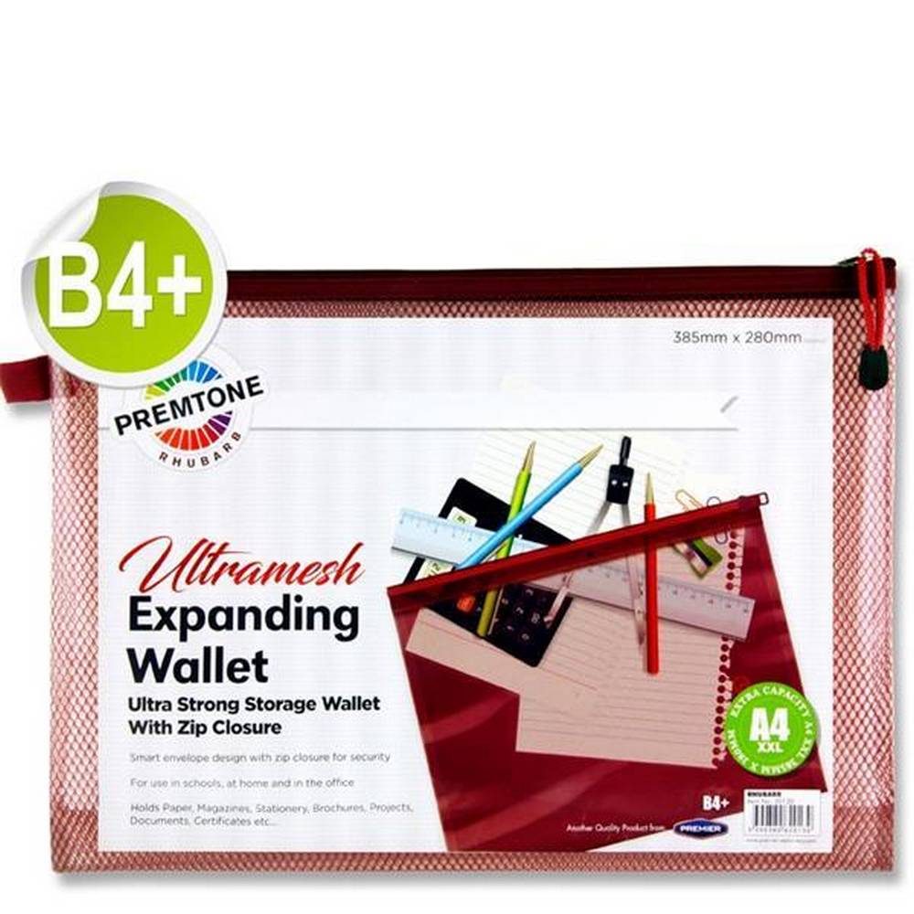 Premier Premtone B4+ Ultramesh Expanding Wallet - Rhubarb