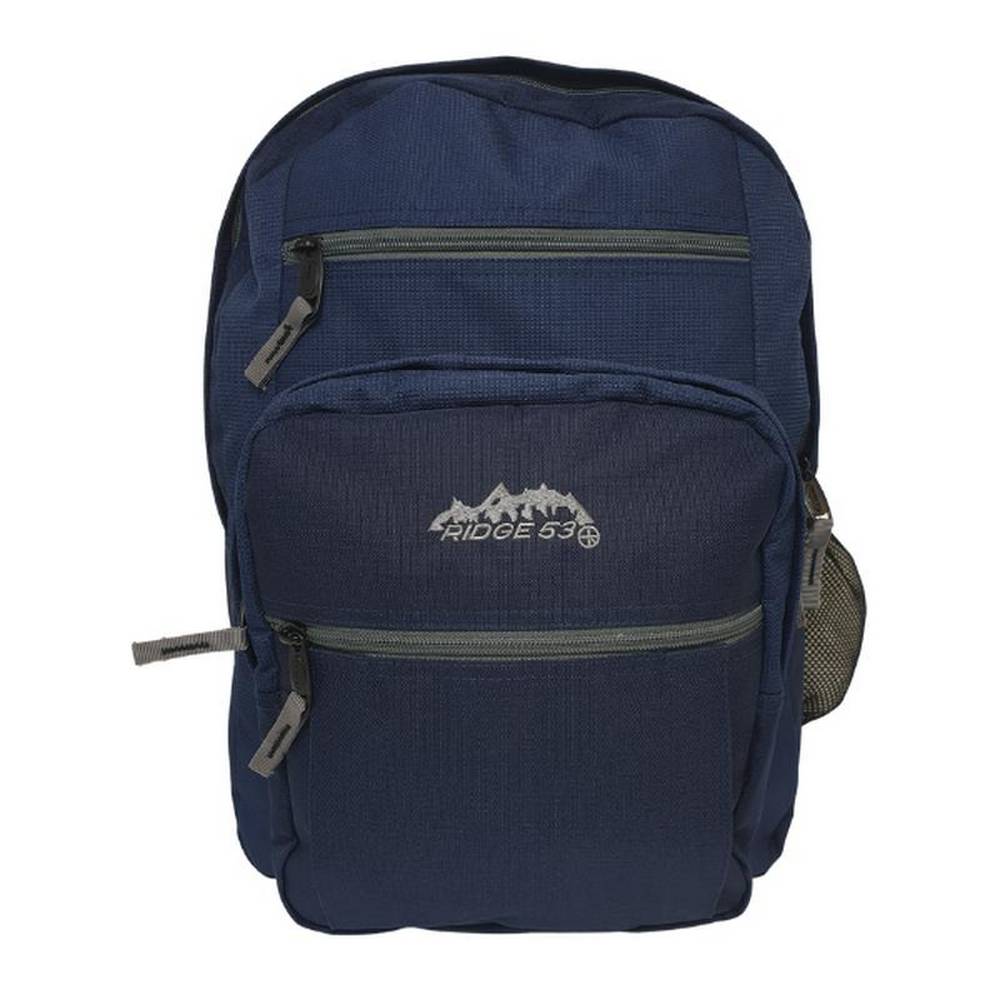 Ridge 53 - College Backpack - Navy Grey Trim