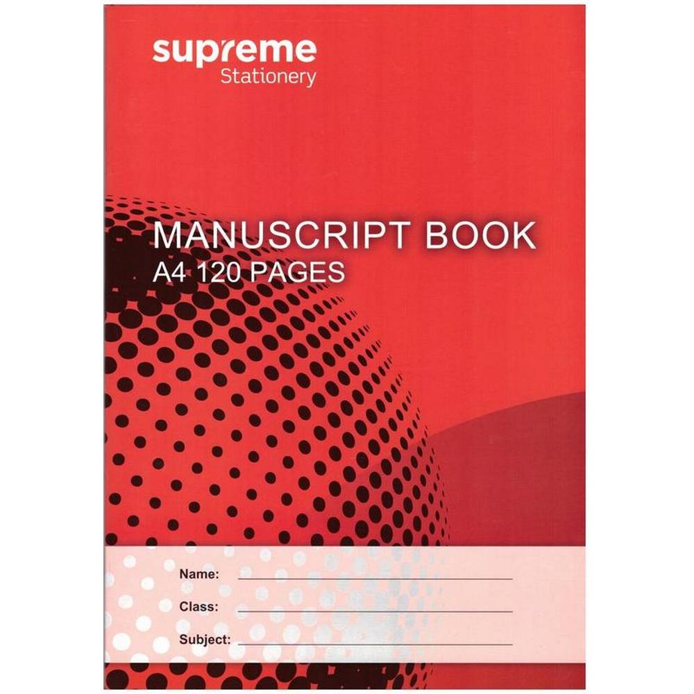 120 Page Manuscript Book