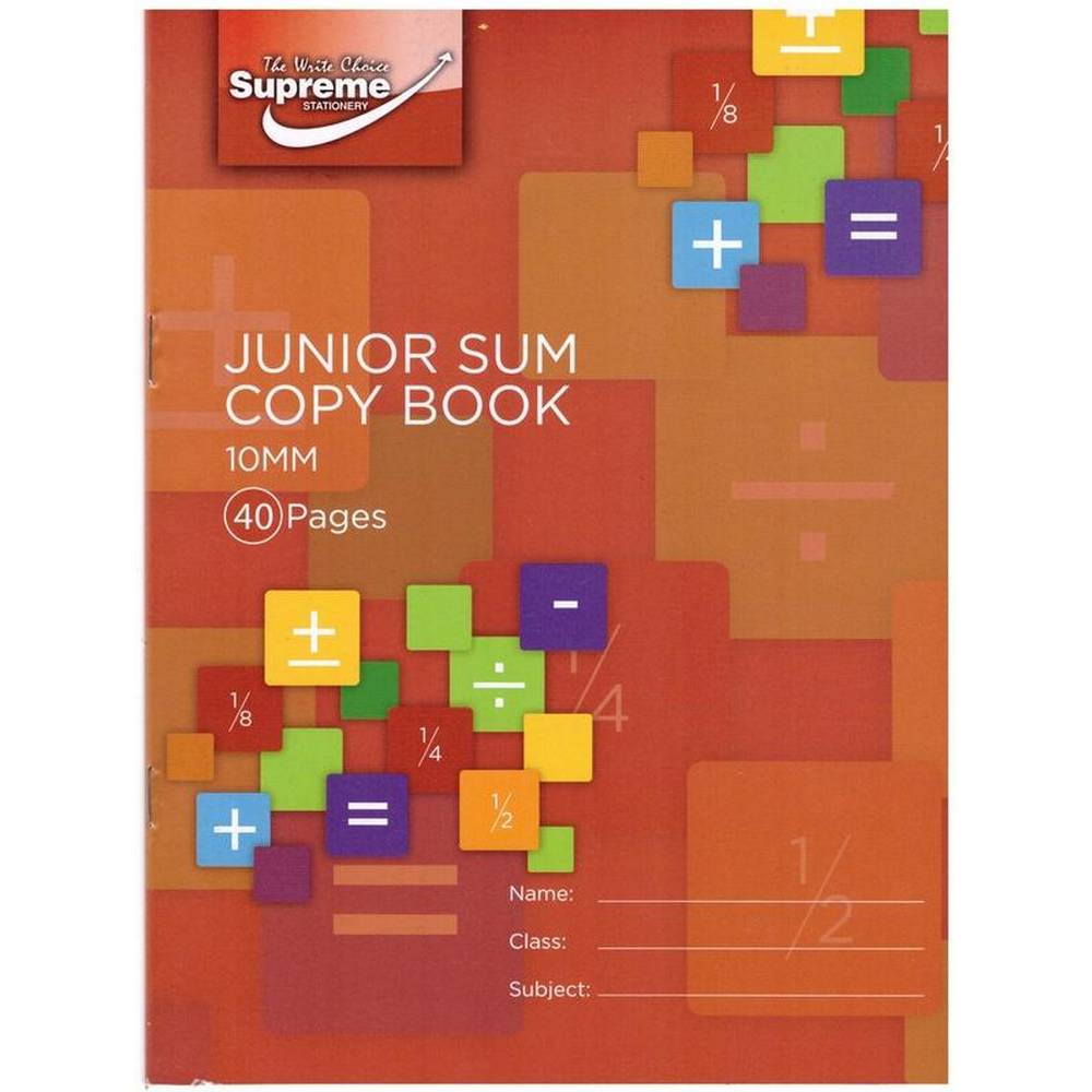Junior Sum Copy 1cm Square - 32 Page