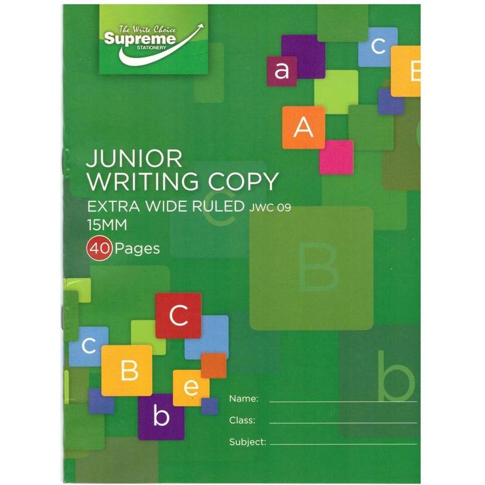 Junior Writing Copy - JWC09 - 40 pages