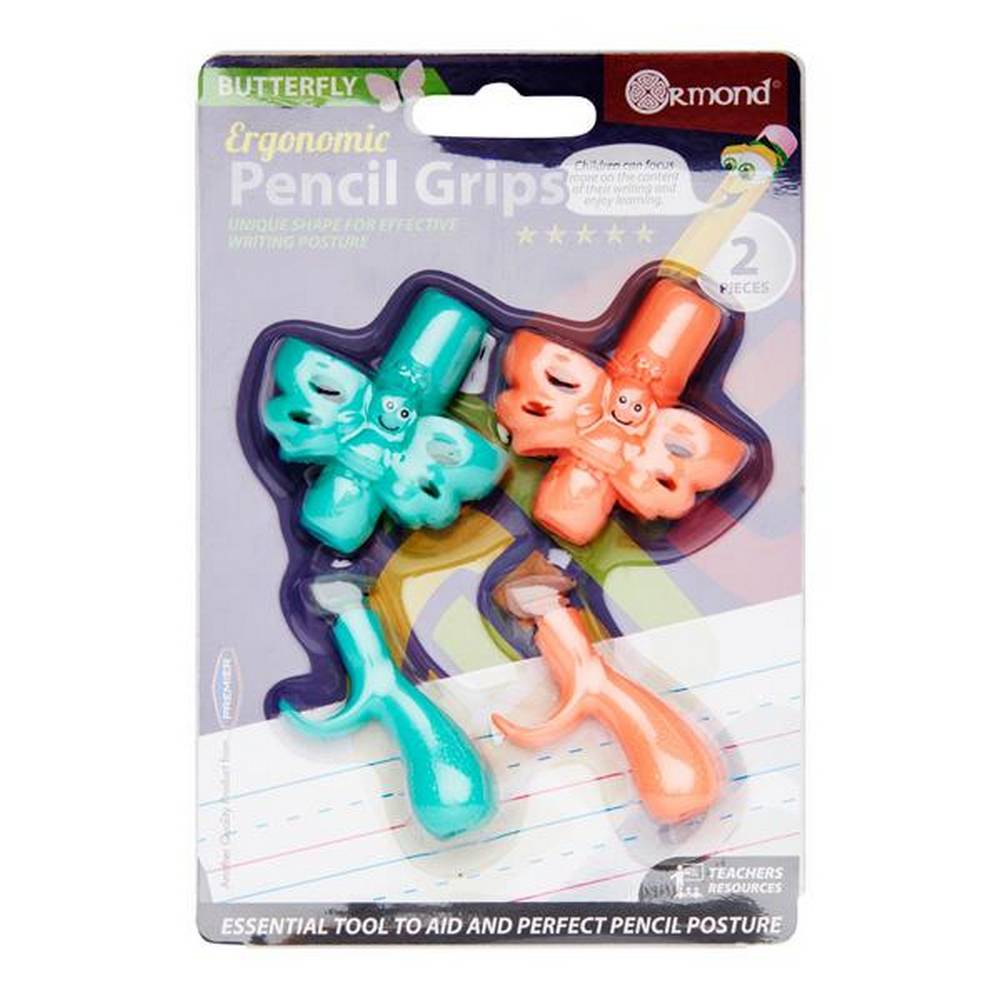 Ormond - 2 Ergonomic Pencil Grips - Butterfly