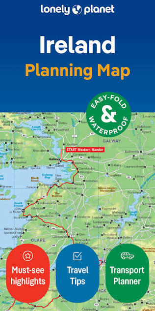Lonely Planet Ireland Planning Map