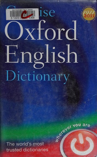 Concise Oxford English dictionary