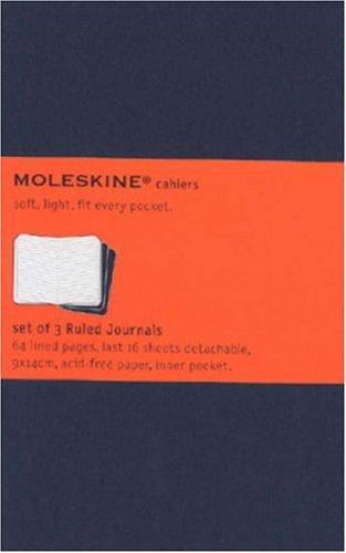 Moleskine Ruled Cahier - Black Cover (3 Set)