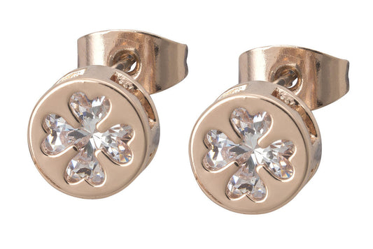 Rose Clover Cut Earrings - Irish jewellery