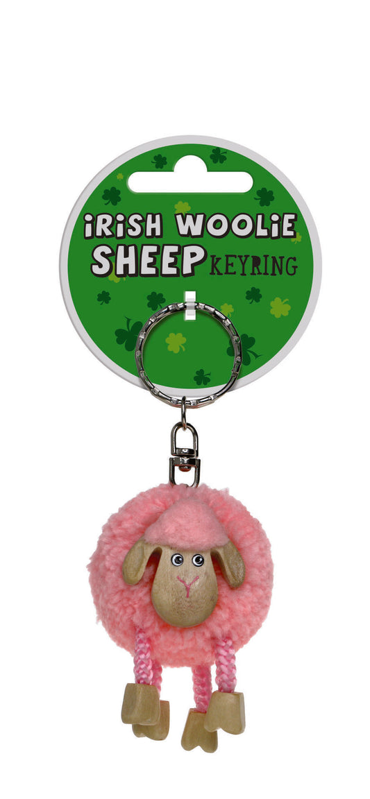 Pink Sheep Keyring - Irish keyrings