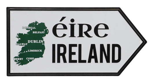 Irealnd Tin Road Sign - Irish wall art