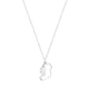 Trinity Cut Out Map Silver Necklace - Irish jewellery