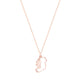Trinity Cut Out Map Rose Gold Necklace - Irish jewellery