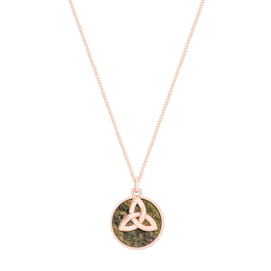 Trinity Marble R/Gold Celtic Knot - Irish jewellery