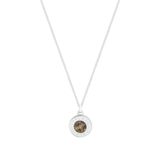 Trinity Marble Circle Silver Pendant - Irish jewellery