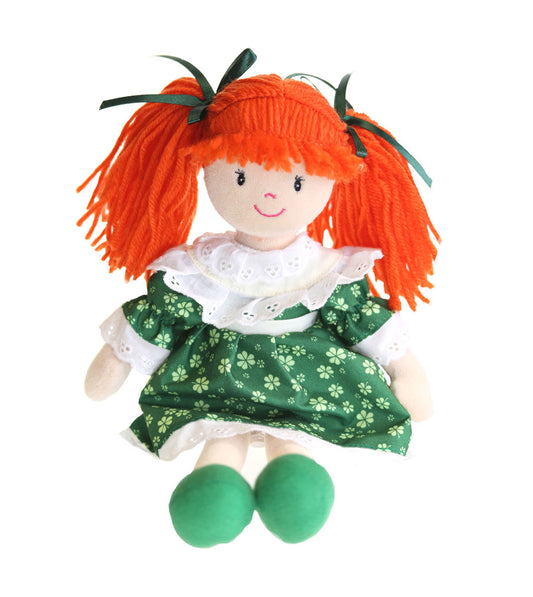 Sinead Doll with Shamrock Dress - Irish soft toys
