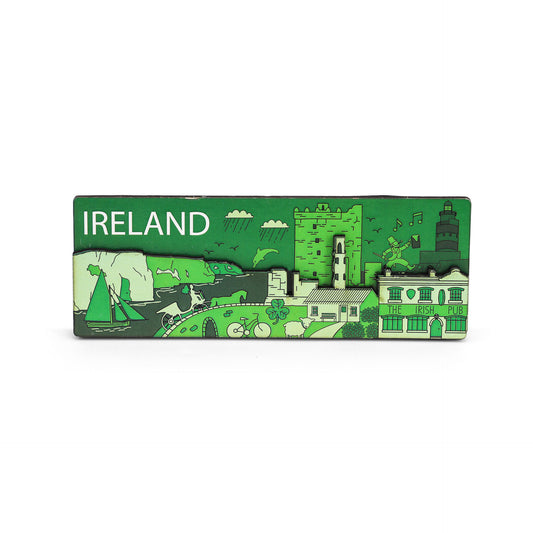 Ireland Green Wooden Magnet - Irish magnets