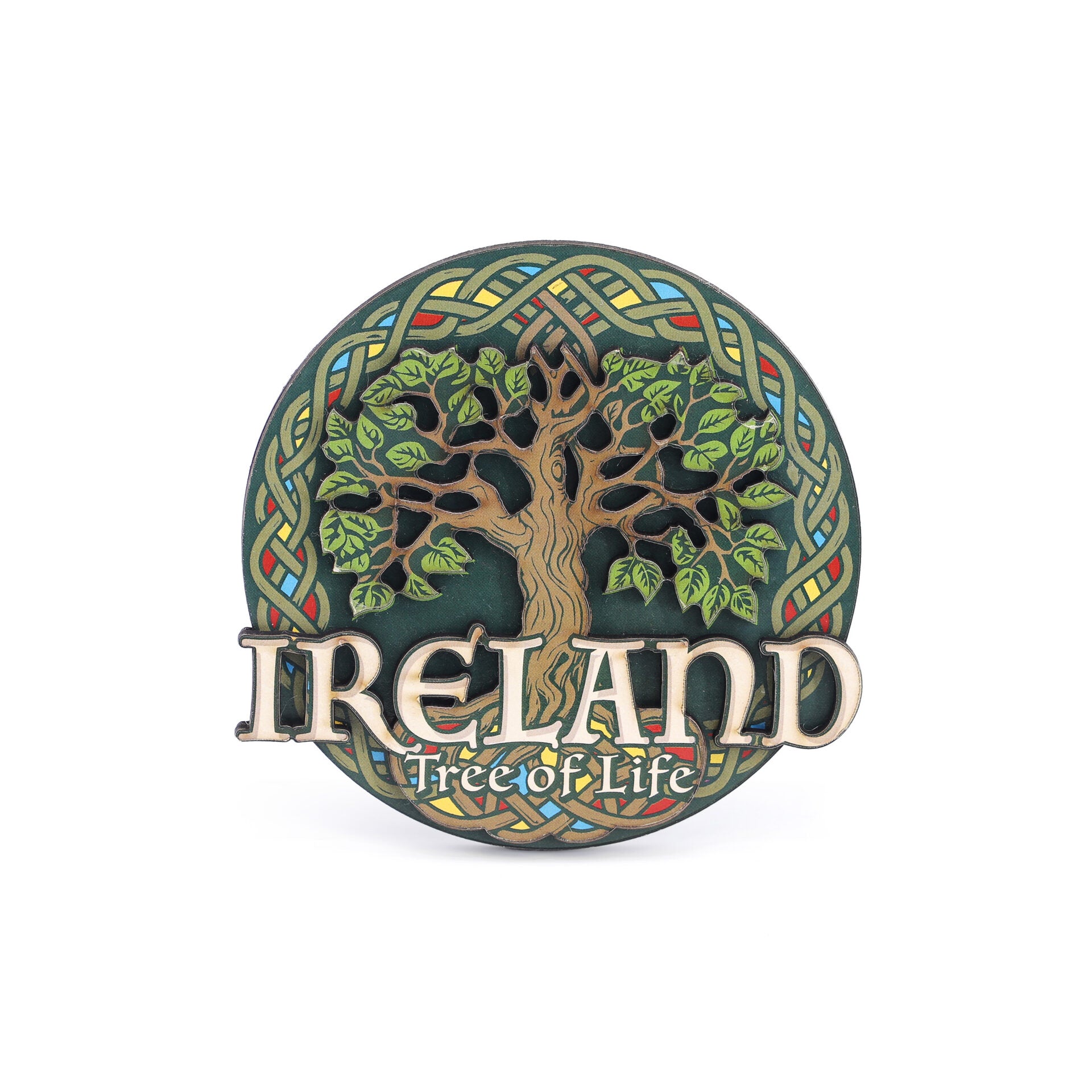 Ireland Tree of Life Wooden Magnet - Irish magnets
