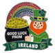 Good Luck Leprechaun Crystal Magnet - Irish magnets