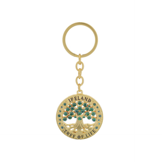 Crystal Tree of Life Keyring - Irish keyrings