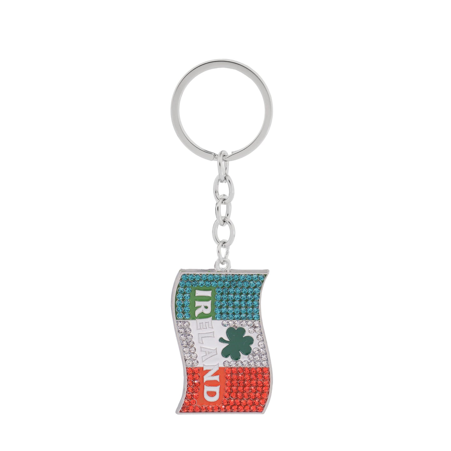 Crystal Flag Keyring - Irish keyrings