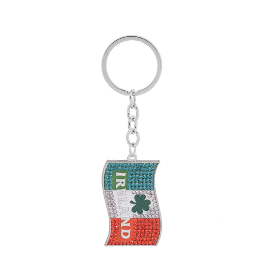 Crystal Flag Keyring - Irish keyrings