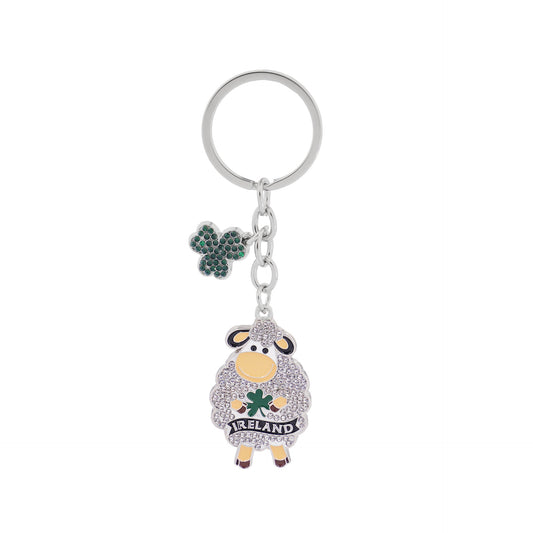 Crystal Sheep Keyring - Irish keyrings
