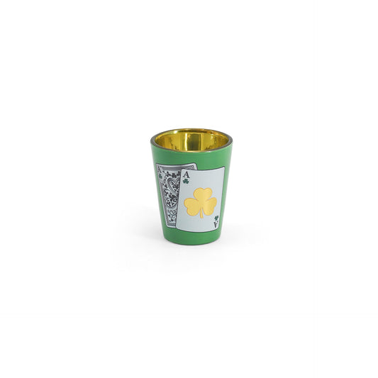 Ace of Shamrocks Shot Glass - Irish barware