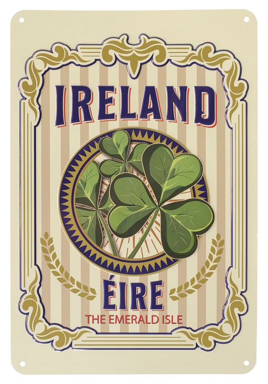 Ireland Stripe Metal Sign - Irish wall art