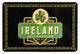 Ireland Green Shamrock Metal Sign - Irish wall art