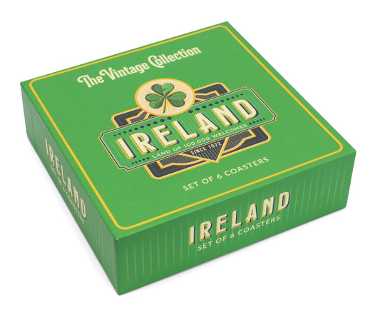 Vintage - Ireland Set 6 Coasters - Irish tableware