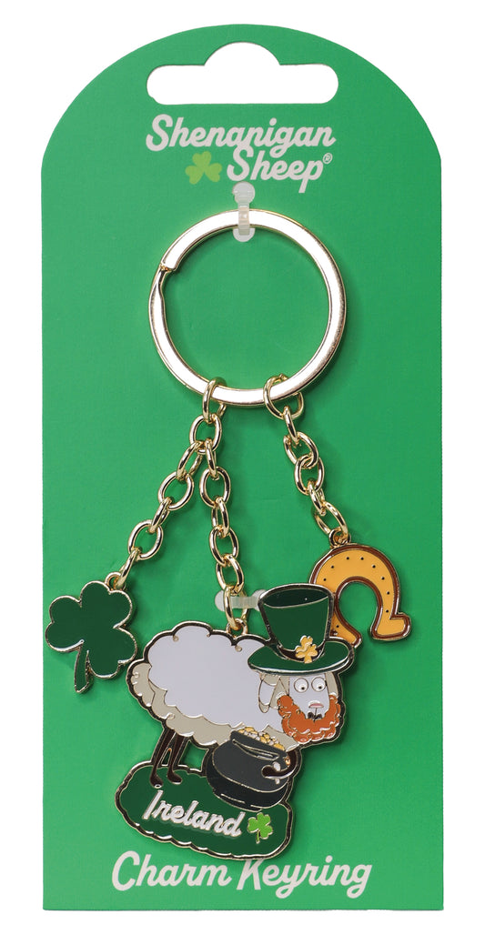 Shenanigan Sheep Paddy Whackery keyring - Irish soft toys