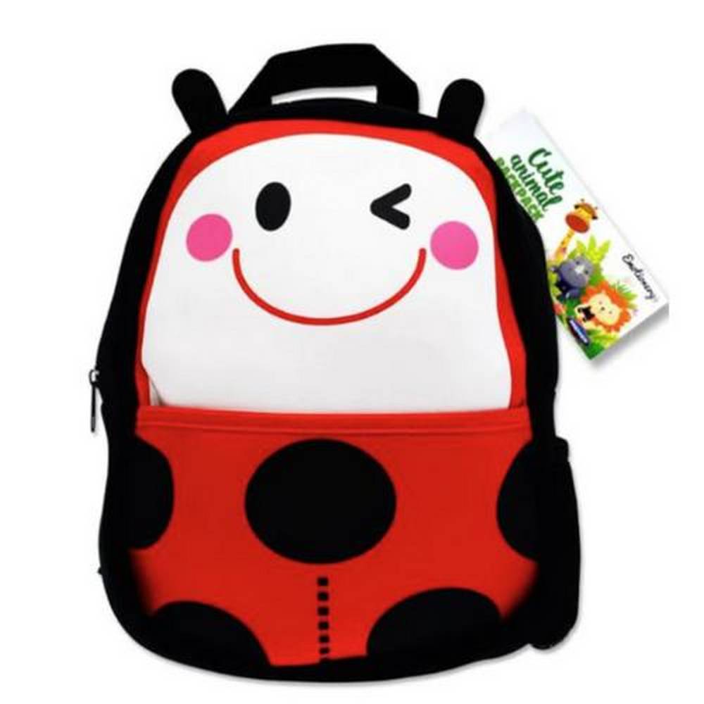 Emotionery Neoprene Cute Animal Junior Backpack - Ladybug