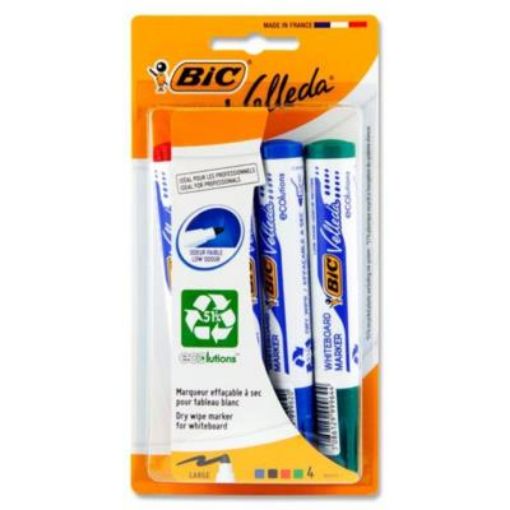 Bic Velleda 4 Bullet Tip Whiteboard Marker - Asst Cols